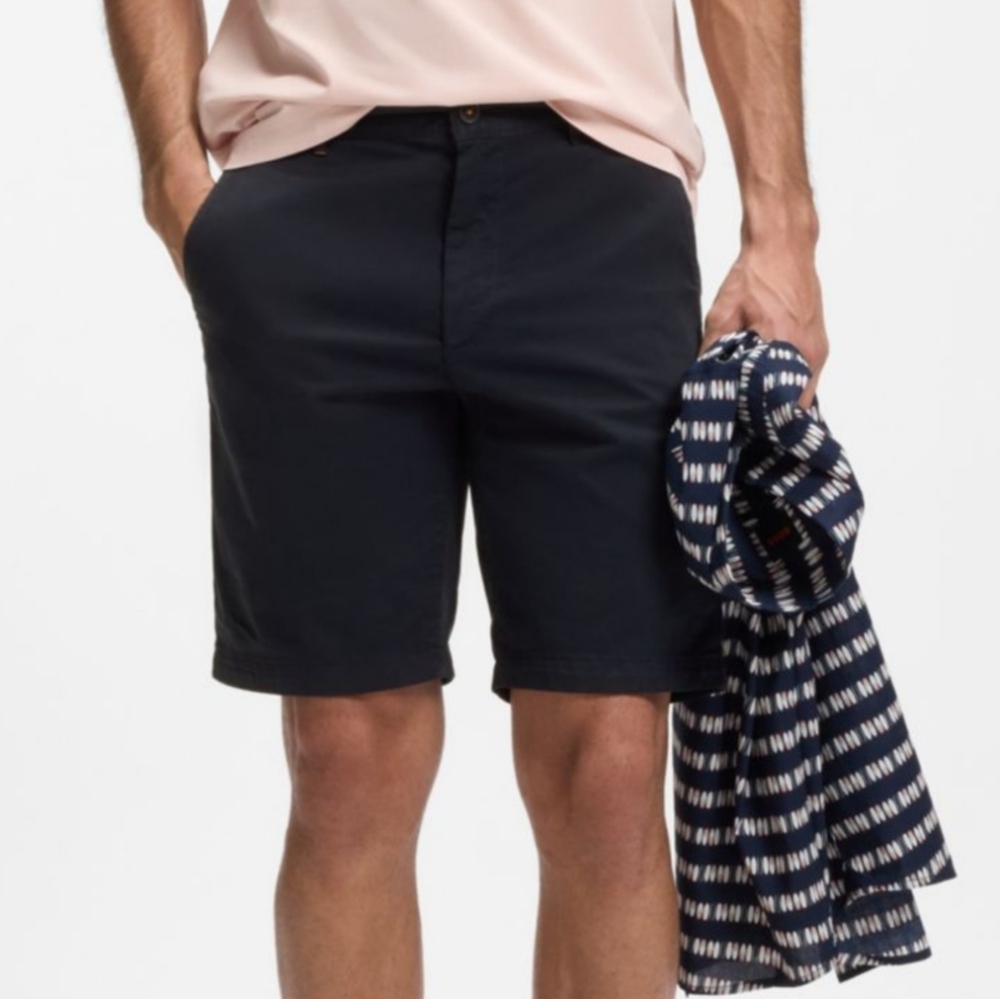 NWT! Hugo Boss Dark Blue Shorts Men's Size 36 R NEW $98 MSRP